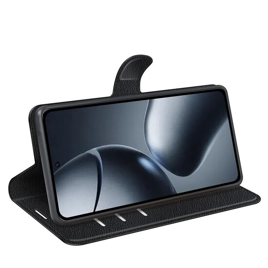 Xiaomi 15T Pro Hoesje - MobyDefend Kunstleren Wallet Book Case (Sluiting Voorkant) - Zwart