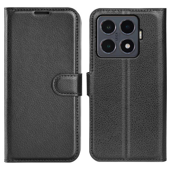 Xiaomi 15T Pro Hoesje - MobyDefend Kunstleren Wallet Book Case (Sluiting Voorkant) - Zwart
