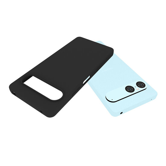 Sony Xperia 10 VII Hoesje - MobyDefend TPU Backcover - Mat Zwart