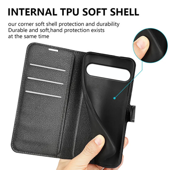 Sony Xperia 10 VII Hoesje - MobyDefend Kunstleren Wallet Book Case (Sluiting Voorkant) - Zwart