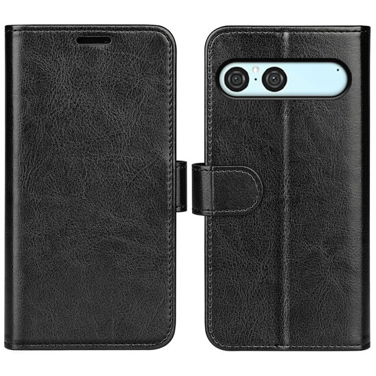 Sony Xperia 10 VII Hoesje - MobyDefend Wallet Book Case (Sluiting Achterkant) - Zwart