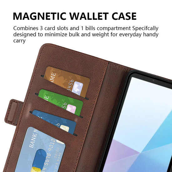 Sony Xperia 10 VII Hoesje - MobyDefend Luxe Wallet Book Case (Sluiting Zijkant) - Zwart