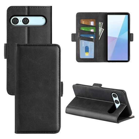 Sony Xperia 10 VII Hoesje - MobyDefend Luxe Wallet Book Case (Sluiting Zijkant) - Zwart