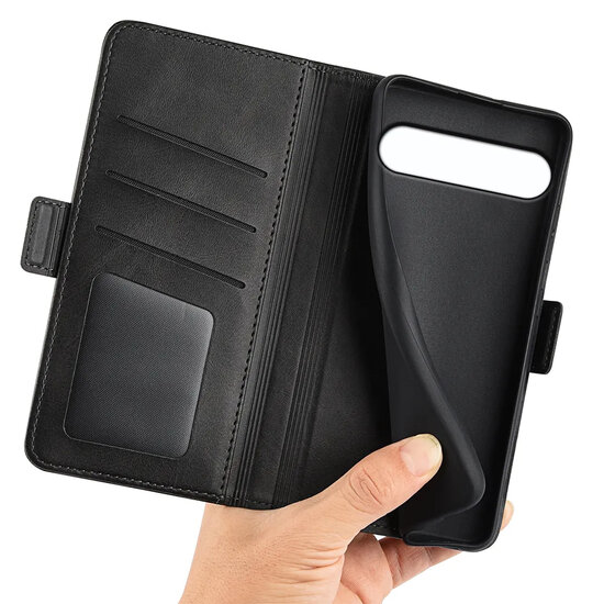 Sony Xperia 10 VII Hoesje - MobyDefend Luxe Wallet Book Case (Sluiting Zijkant) - Zwart