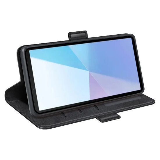 Sony Xperia 10 VII Hoesje - MobyDefend Luxe Wallet Book Case (Sluiting Zijkant) - Zwart