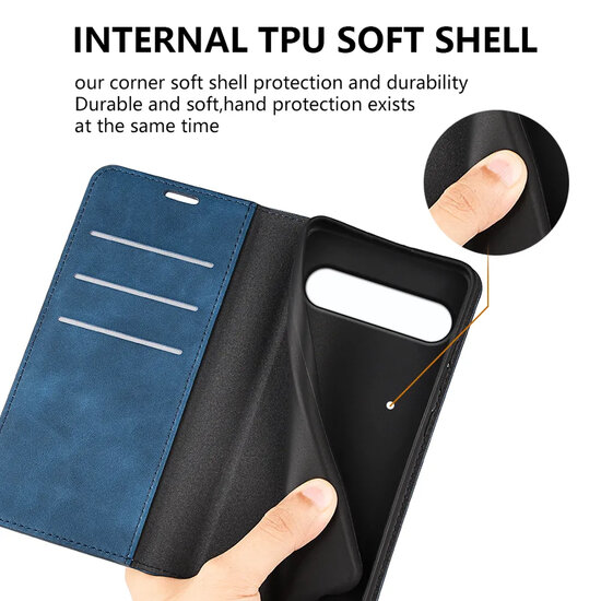 Sony Xperia 10 VII Hoesje - MobyDefend Luxe Wallet Bookcase (Magnetische Sluiting) - Grijs