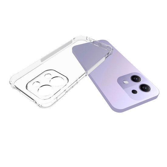 Xiaomi Redmi 15C 4G Hoesje - MobyDefend Transparante Shockproof TPU Backcover - Verstevigde Hoeken - Volledig Doorzichtig