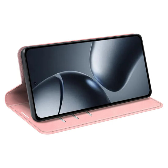 Xiaomi 15T Hoesje - MobyDefend Luxe Wallet Bookcase (Magnetische Sluiting) - Roze