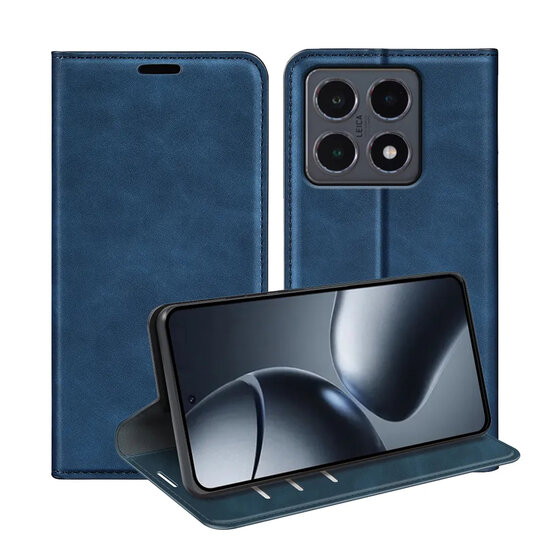 Xiaomi 15T Hoesje - MobyDefend Luxe Wallet Bookcase (Magnetische Sluiting) - Blauw