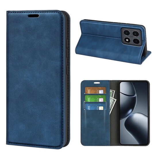 Xiaomi 15T Hoesje - MobyDefend Luxe Wallet Bookcase (Magnetische Sluiting) - Blauw