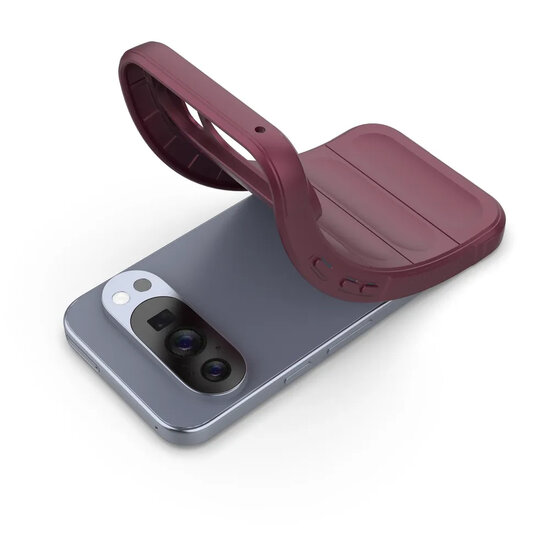 Google Pixel 10 / Google Pixel 10 Pro Hoesje - MobyDefend TPU Gripcase - Donkerpaars