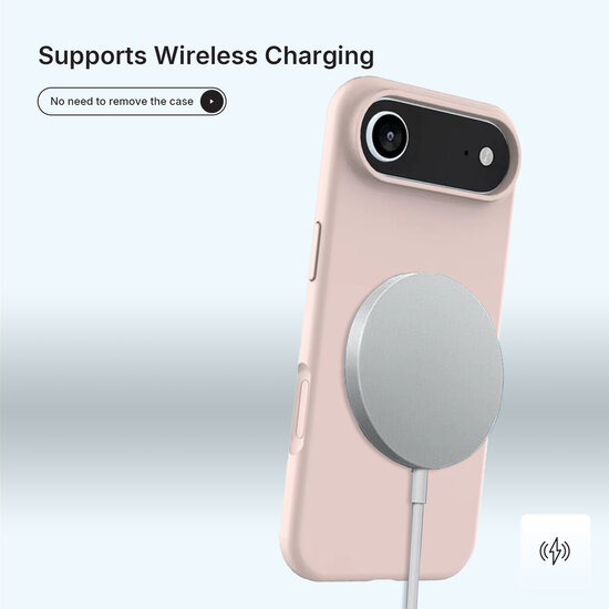 iPhone Air Hoesje - MobyDefend Matte Siliconen Backcover - Roze