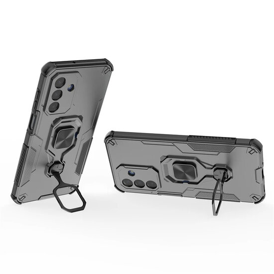 Samsung Galaxy A17 Hoesje - MobyDefend Dubbelgelaagde Pantsercase Met Standaard - Roze