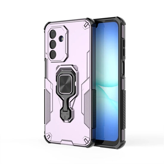 Samsung Galaxy A17 Hoesje - MobyDefend Dubbelgelaagde Pantsercase Met Standaard - Roze