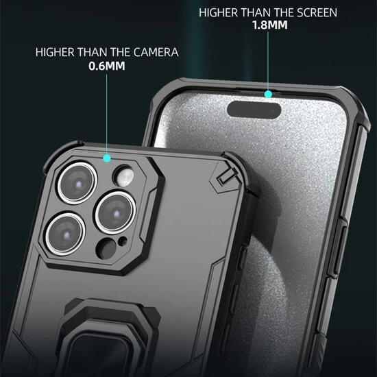 Samsung Galaxy A17 Hoesje - MobyDefend Dubbelgelaagde Pantsercase Met Standaard - Zilvergrijs