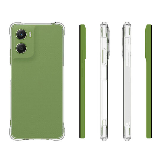 Motorola Moto G06 / Motorola Moto G06 Power Hoesje - MobyDefend Transparante Shockproof TPU Backcover - Verstevigde Hoeken - Volledig Doorzichtig