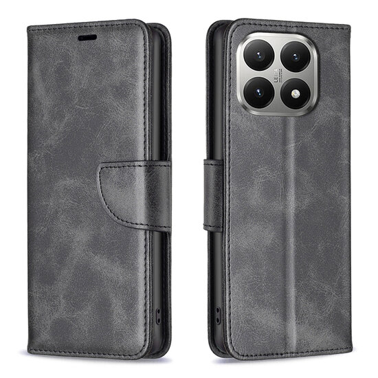 Xiaomi 15T Hoesje - MobyDefend Wallet Book Case Met Koord - Zwart