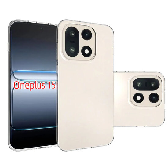 OnePlus 15 Hoesje - MobyDefend Transparante TPU Backcover - Volledig Doorzichtig
