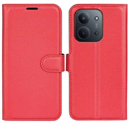Xiaomi Redmi 15C 4G Hoesje - MobyDefend Kunstleren Wallet Book Case (Sluiting Voorkant) - Rood
