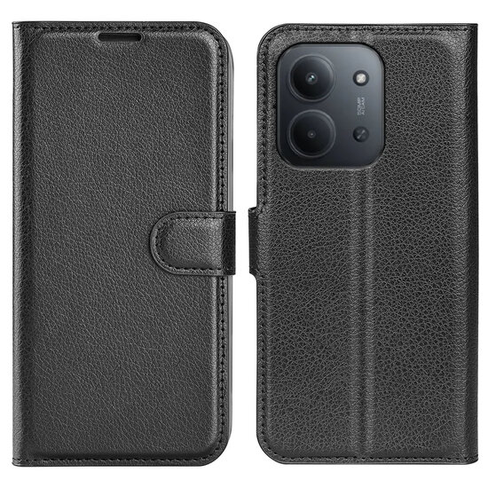 Xiaomi Redmi 15C 4G Hoesje - MobyDefend Kunstleren Wallet Book Case (Sluiting Voorkant) - Zwart