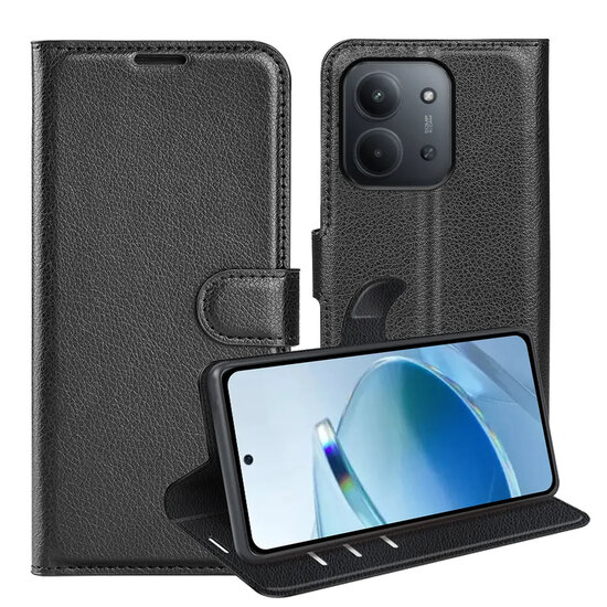 Xiaomi Redmi 15C 4G Hoesje - MobyDefend Kunstleren Wallet Book Case (Sluiting Voorkant) - Zwart