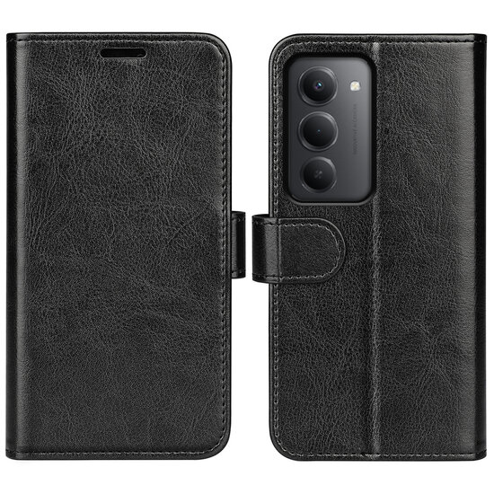 Xiaomi Redmi 15 5G Hoesje - MobyDefend Wallet Book Case (Sluiting Achterkant) - Zwart