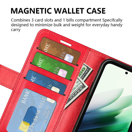 Xiaomi Redmi 15 5G Hoesje - MobyDefend Wallet Book Case (Sluiting Achterkant) - Bruin