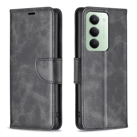 Xiaomi Redmi 15 5G Hoesje - MobyDefend Wallet Book Case Met Koord - Zwart