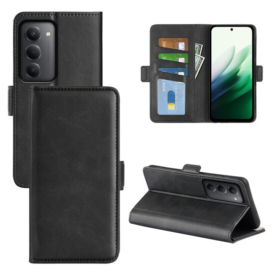 Xiaomi Redmi 15 5G Hoesje - MobyDefend Luxe Wallet Book Case (Sluiting Zijkant) - Zwart