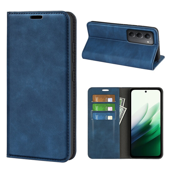 Xiaomi Redmi 15 5G Hoesje - MobyDefend Luxe Wallet Bookcase (Magnetische Sluiting) - Blauw