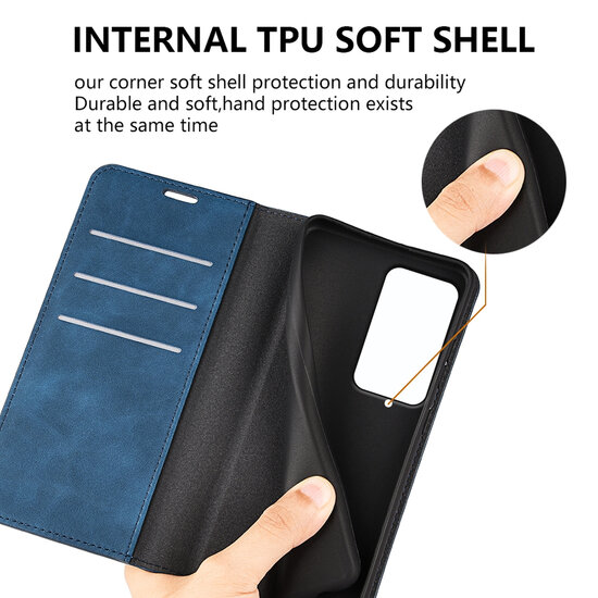 Xiaomi Redmi 15 5G Hoesje - MobyDefend Luxe Wallet Bookcase (Magnetische Sluiting) - Zwart