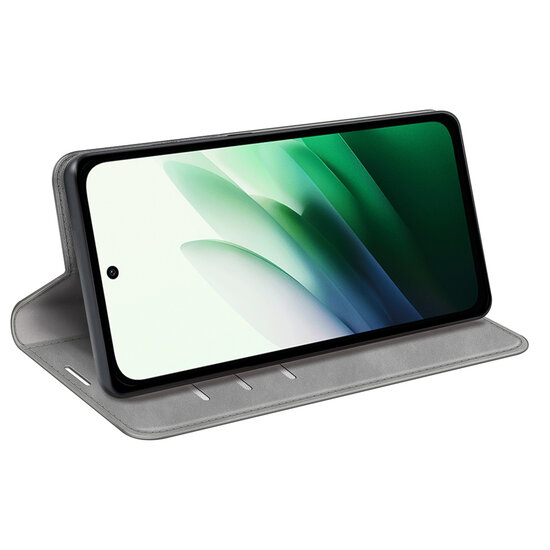 Xiaomi Redmi 15 5G Hoesje - MobyDefend Luxe Wallet Bookcase (Magnetische Sluiting) - Grijs