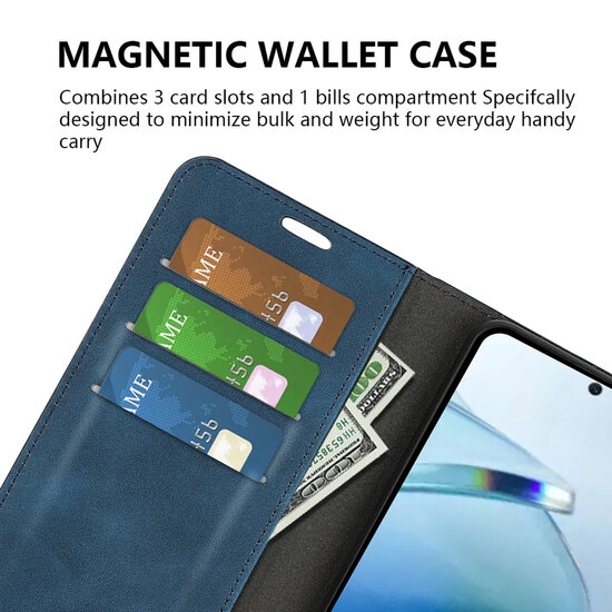 Xiaomi Redmi 15C 4G Hoesje - MobyDefend Luxe Wallet Bookcase (Magnetische Sluiting) - Zwart