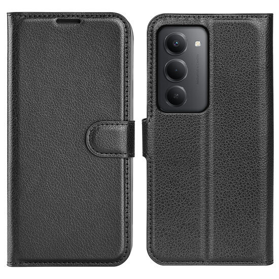 Xiaomi Redmi 15 5G Hoesje - MobyDefend Kunstleren Wallet Book Case (Sluiting Voorkant) - Zwart