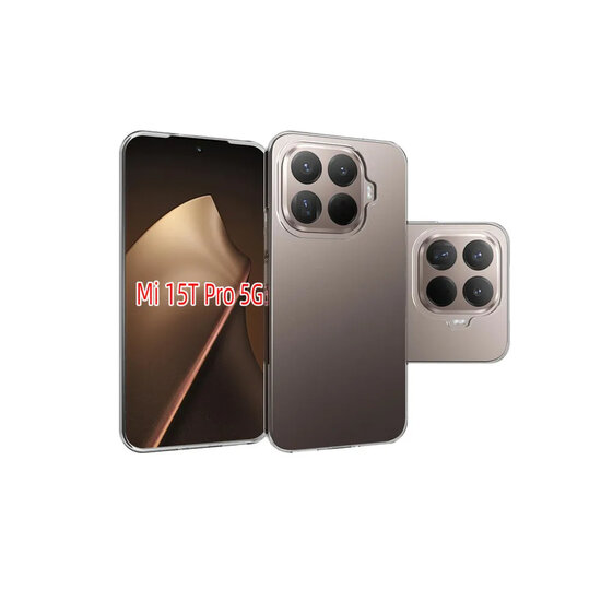 Xiaomi 15T Pro Hoesje - MobyDefend Transparante TPU Backcover - Volledig Doorzichtig