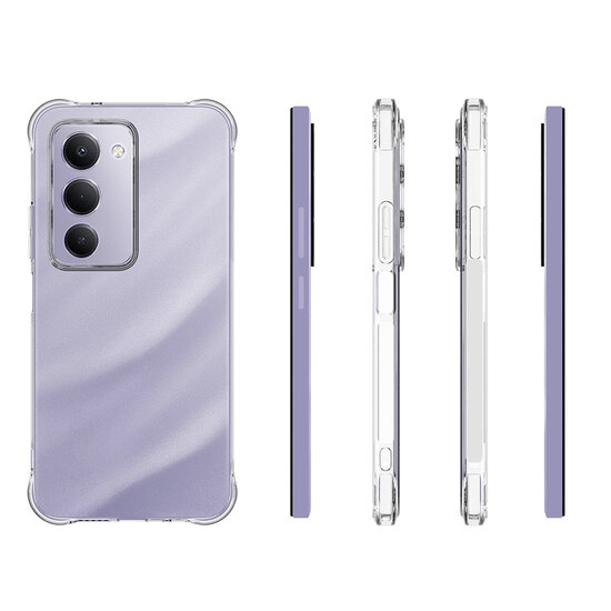 Xiaomi Redmi 15 5G Hoesje - MobyDefend Transparante Shockproof TPU Backcover - Verstevigde Hoeken - Volledig Doorzichtig