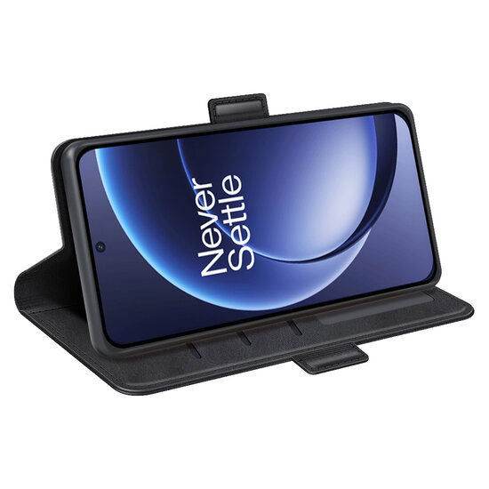 OnePlus 15 Hoesje - MobyDefend Luxe Wallet Book Case (Sluiting Zijkant) - Zwart