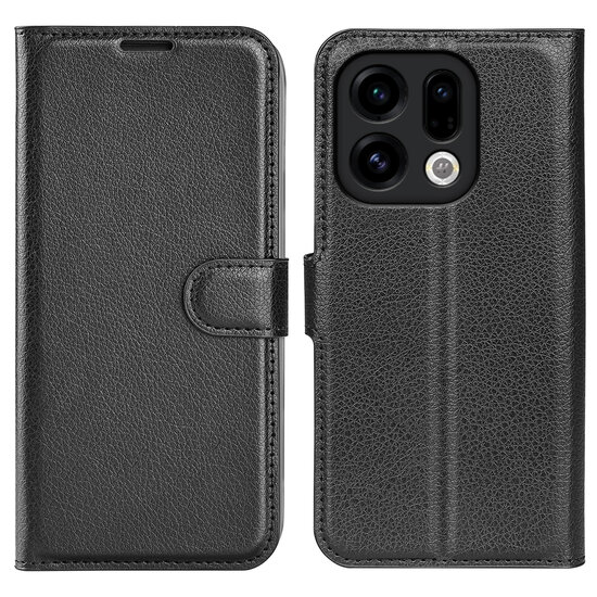 Oppo Find X9 Hoesje - MobyDefend Kunstleren Wallet Book Case (Sluiting Voorkant) - Zwart