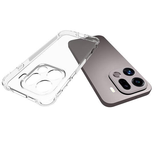 Oppo Find X9 Pro Hoesje - MobyDefend Transparante Shockproof TPU Backcover - Verstevigde Hoeken - Volledig Doorzichtig