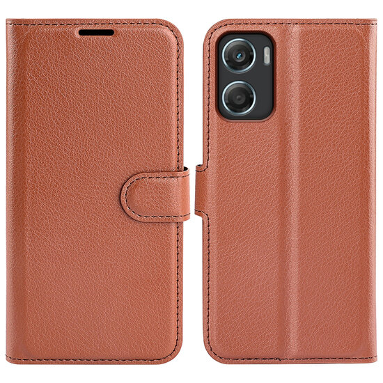 Motorola Moto G06 / Motorola Moto G06 Power Hoesje - MobyDefend Kunstleren Wallet Book Case (Sluiting Voorkant) - Bruin