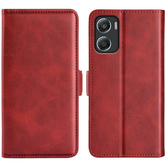 Motorola Moto G06 / Motorola Moto G06 Power Hoesje - MobyDefend Luxe Wallet Book Case (Sluiting Zijkant) - Rood
