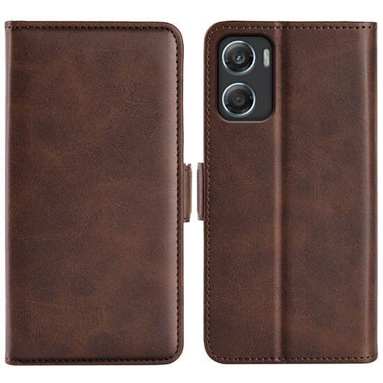 Motorola Moto G06 / Motorola Moto G06 Power Hoesje - MobyDefend Luxe Wallet Book Case (Sluiting Zijkant) - Bruin