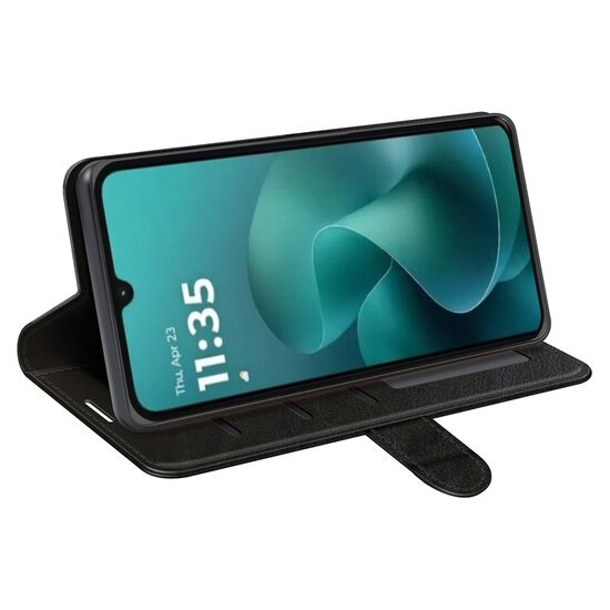 Motorola Moto G06 / Motorola Moto G06 Power Hoesje - MobyDefend Wallet Book Case (Sluiting Achterkant) - Zwart