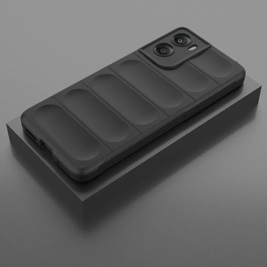 Motorola Moto G06 / Motorola Moto G06 Power Hoesje - MobyDefend TPU Gripcase - Zwart