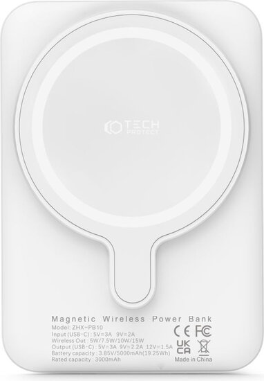 Tech-Protect MagSafe Powerbank - 5000mAh - Wit