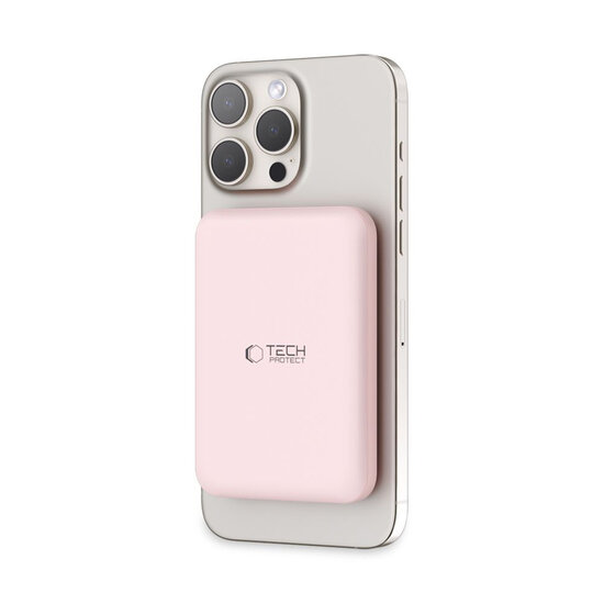 Tech-Protect MagSafe Powerbank - 5000mAh - Roze