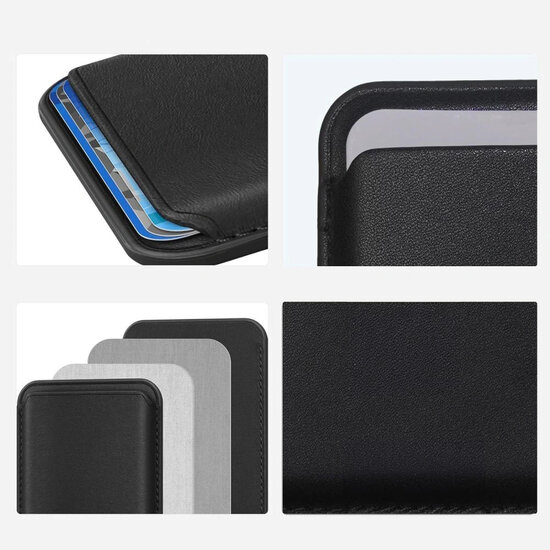 Tech-Protect MagWallet MagSafe Pasjeshouder - Zwart 