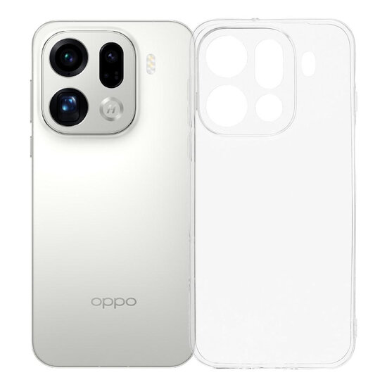 Oppo Find X9 Pro Hoesje - MobyDefend Transparante TPU Backcover - Volledig Doorzichtig