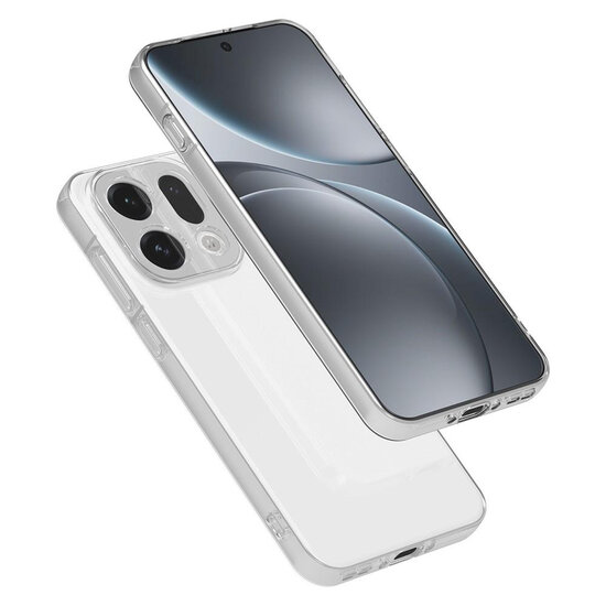 Oppo Find X9 Hoesje - MobyDefend Transparante TPU Backcover - Volledig Doorzichtig