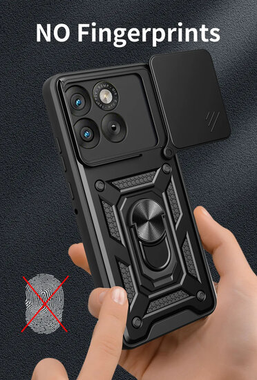 Motorola Edge 70 Hoesje - MobyDefend Pantsercase Met Draaibare Ring - Ros&eacute;